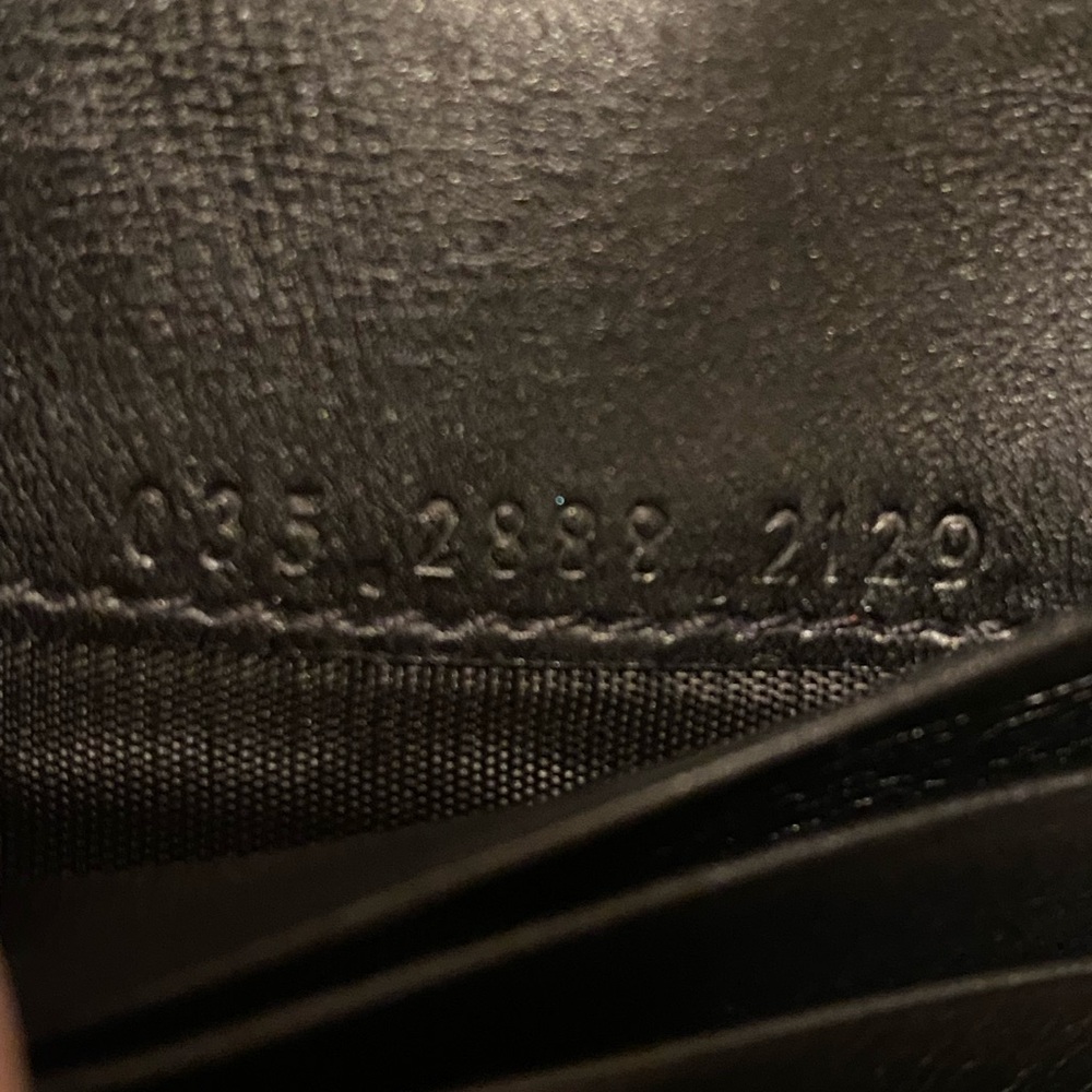 Gucci Jackie GG Black Canvas Compact Wallet w/Gunmetal Hardware - Picture 6 of 15